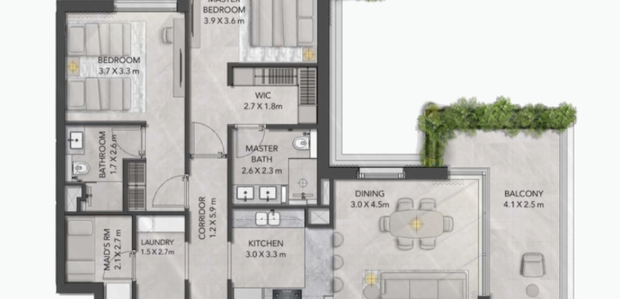 2 Bedroom Apartment