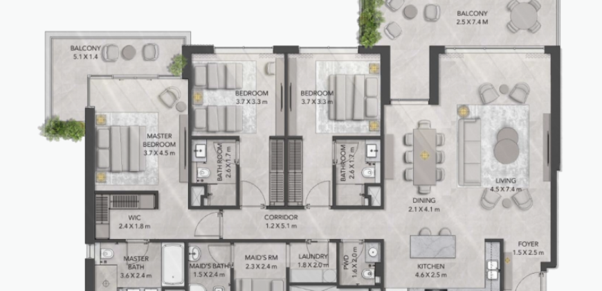 3 Bedroom Apartment