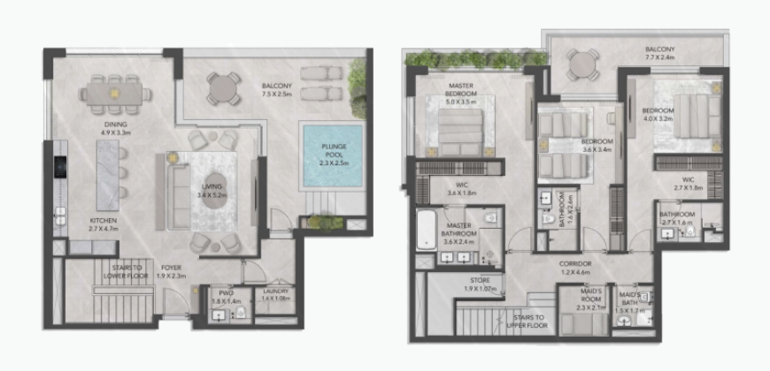 3 Bedroom Duplex