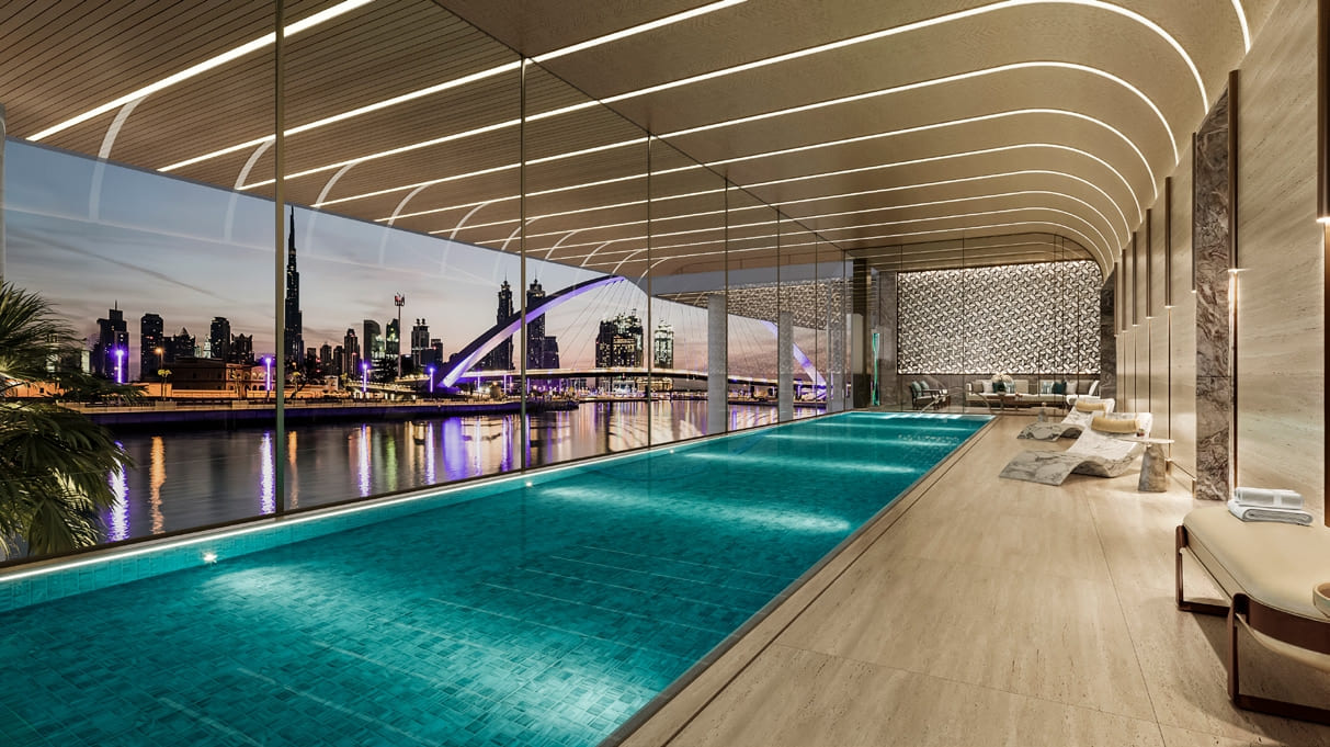 Indoor Pool and Pool Lounge