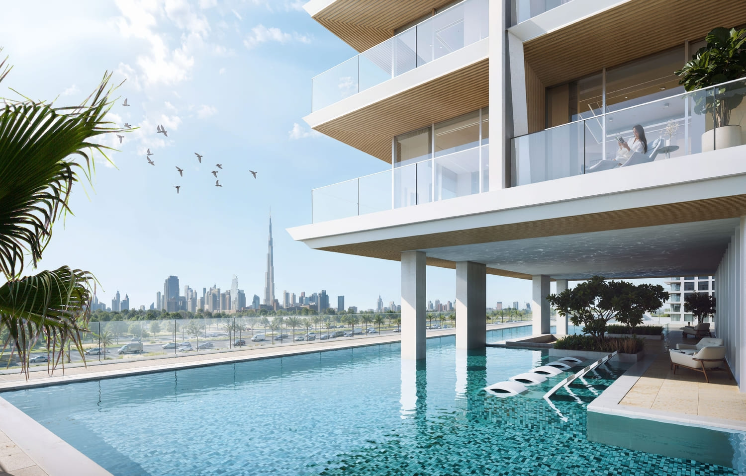 Adults Pool with Pool Deck