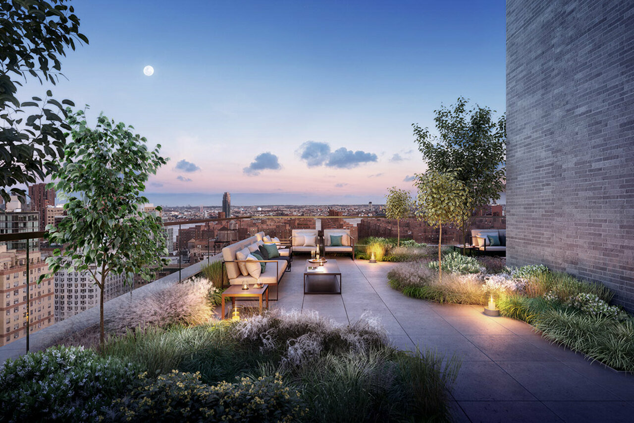 Gardens with seating and entertaining zones