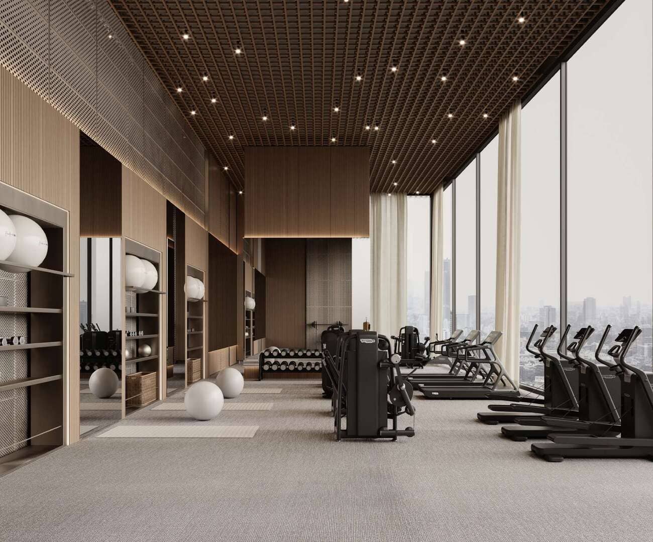 Indoor Gym with Shower