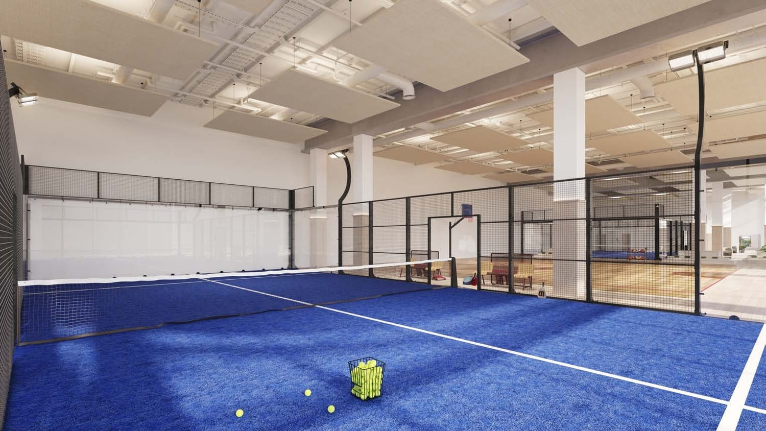 Indoor Paddle & Basketball Court
