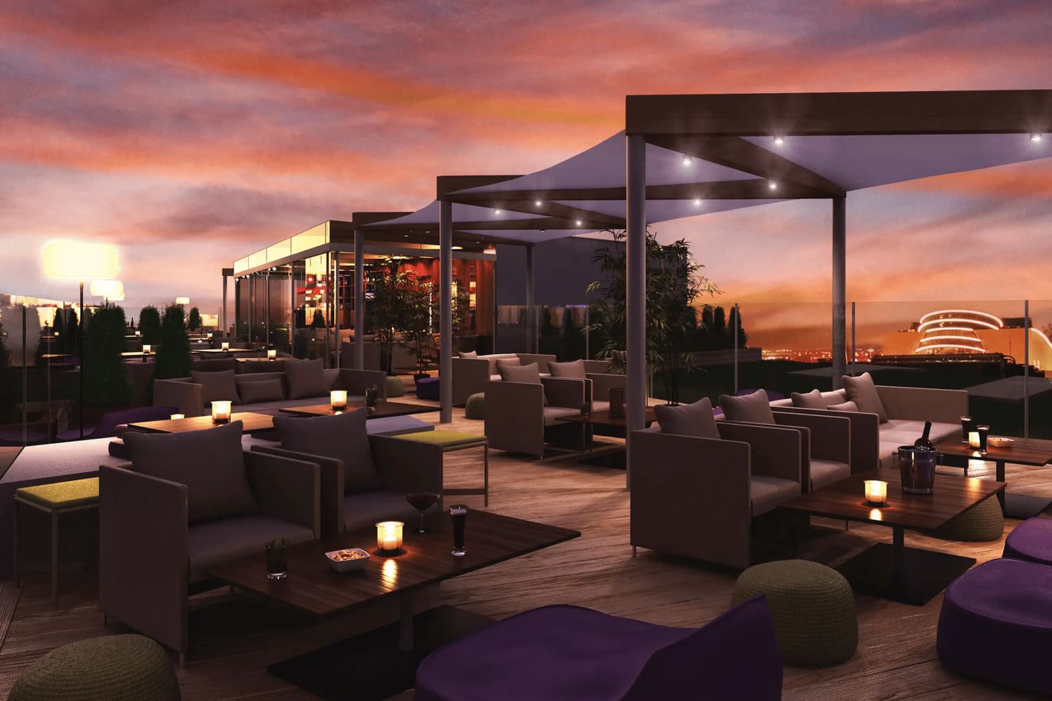 Rooftop Lounge Area